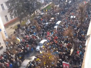 Ivano-Frankivsk. Student's march