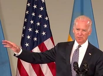 The speech of the US Vice President of the Joseph Biden during a meeting with representatives of civil society, on April 23, 2014