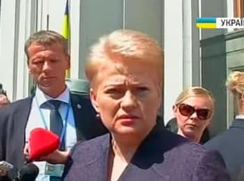 President of Lithuania about situation settlement in the east of Ukraine