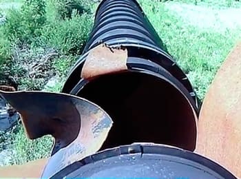 Пошкодження водопроводу в Донецькій області