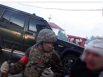 Battalion "Donbas" published battle video near Karlivka (May 23, 2014)