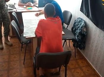 Video of interrogation of the spy of terrorists from Slovyans'k is published