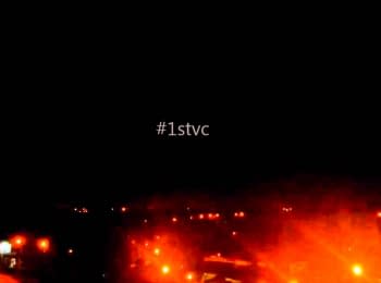 Ночные бои в селе Боссе вблизи Донецка, 29.07.2014