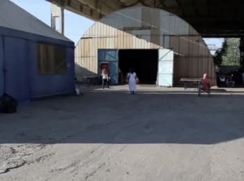 Shelter in a hangar