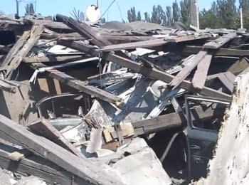 Petrovsky district of Donets'k after night attack, on August 05, 2014