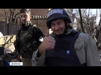 Михаил Пореченков в Донецке. Братание с лидерами террористов