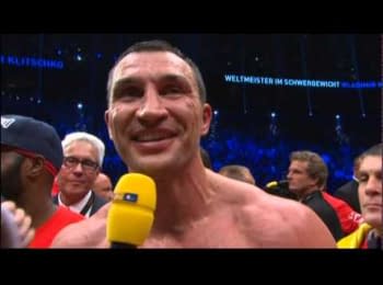 Wladimir Klitschko: "I dedicate this victory to Ukrainians!"