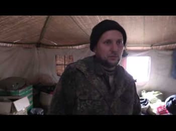 Ukrainian soldiers talking about  the battles near Nikishyne and the presence of Russian troops