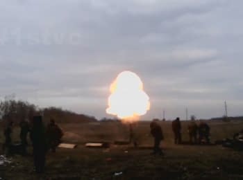 Militants firing from mortars on Armed Forces of Ukraine positions near Lugansk
