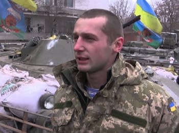 Soldiers of the 95th separate airborne brigade returned from Donetsk Airport