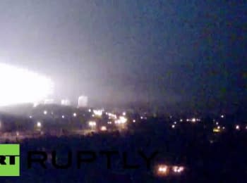 Huge flashes in the sky over Donetsk, 23.11.2014