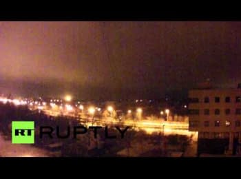 Ukraine: Massive shelling of the Donetsk airport, evening of 07.12.2014