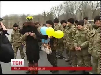 Paratroopers-"cyborgs" returned home from the ATO zone