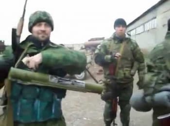 Ingush mercenaries in a war zone in Ukraine