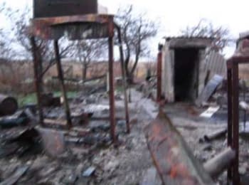 Consequences of shelling the Pervomaiske village, December 2014 (18+, obscene language)