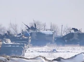 В так-называемой ЛНР пополнение из "военторга" - новейшие российские бронемашины БПМ-97