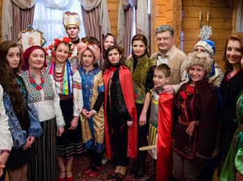 Порошенко поздравил Украину с Рождеством Христовым