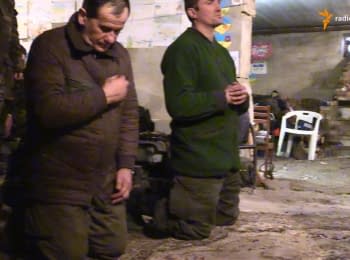 Soldiers of the OUN Battalion prayed at the forefront on Christmas