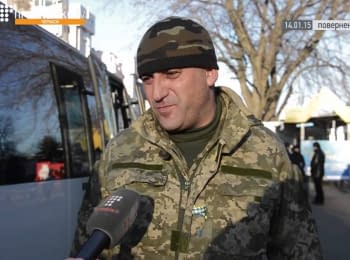 Residents of Cherkassy greeted ATO soldiers