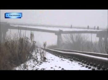 Undermining of the bridge in Roskishne village