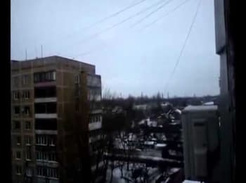 Shooting, Kuibyshev district, Donetsk, 17.01.15