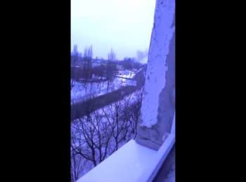 Donetsk, Mirniy district, morning of 18.01.15