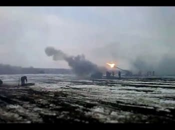 Артилерія терористів обстрілює позиції сил АТО, 18.01.2015