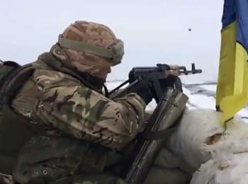 Пески. Украинская армия держит позиции, 18.01.2015