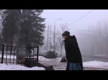 Donetsk, Kievska Avenue, shelling, 20.01.2015
