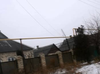 "Azov" battalion holds the anti-terror prevention in the village Maryanka
