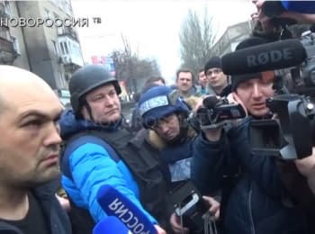 Captured "cyborg" was brought at the mercy of the "russian world", Donetsk, 22.01.2015
