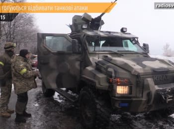 Battalion "Donbass" at the 29th roadblock are ready to meet separatist' tanks