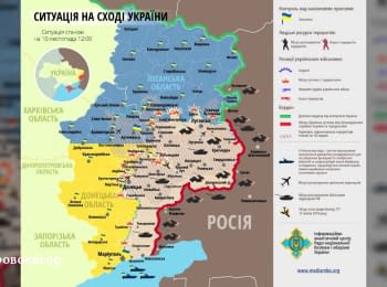 Situation at the Donbas from 23.07.2014 to 28.01.2015 according to the NSDC