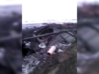 Destroyed tanks of the so-called "DPR" near Debaltseve (18+, obscene language)