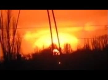 Donetsk, a powerful explosion, 08.02.15