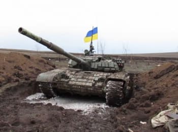 Российский танк Т-72, которого отбили у боевиков