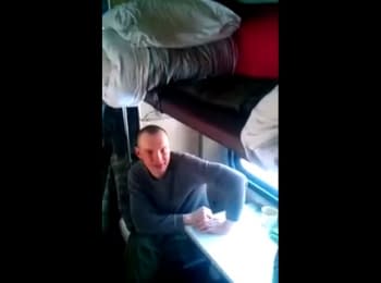 The train from Nizhny Novgorod with the soldiers of the Russian Federation to Ukraine