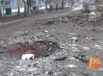 Streets of the broken Debaltseve