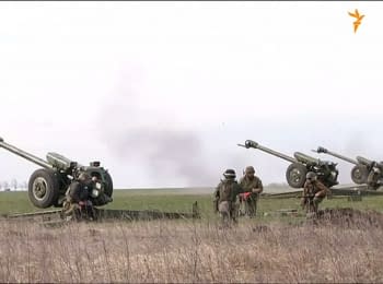 Тренировка полка "Азов" вблизи Мариуполя