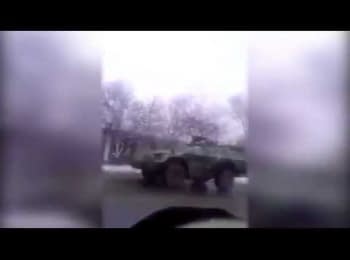 Российские БПМ 97 "Выстрел" в Луганске