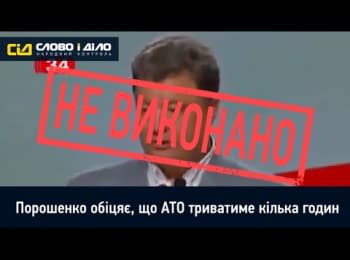 "Слово и дело": Обещания президента Порошенко. Год АТО