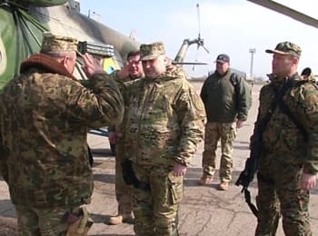 Secretary of the National Security Council Turchynov checked the readiness of defensive lines at the ATO zone