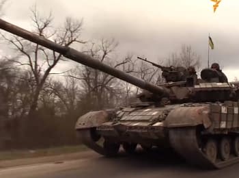 72-я бригада тренируется уничтожать танки сепаратистов