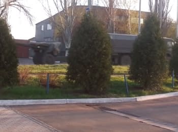 Артиллерия боевиков в Макеевке, 24.04.2015