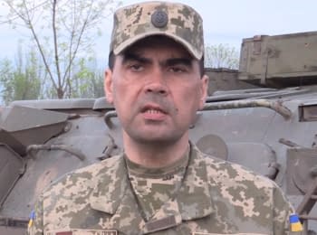 ATO spokesman Sergiy Danylenko. Digest on the evening of 30.04.2015