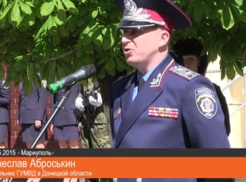 Requiem for murdered on 09.05.2014 policemen and militaries  in Mariupol