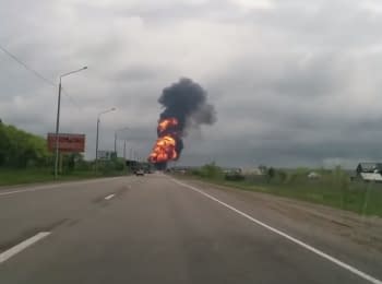Truck explosion in the Stavropol region, Russia. 11.05.15
