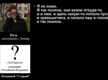 Proof of involvement of Russian citizens in terrorist activities of the so-called "DPR"