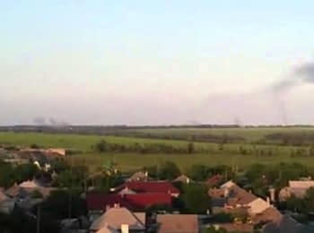 Mariupol, shells exploding near the town, 03.06.15