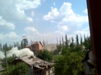 Pisky. Under the shelling of terrorists' artillery